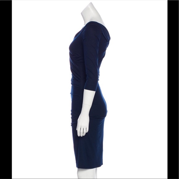 DVF “Bentley” Dress in navy - Picture 2 of 3